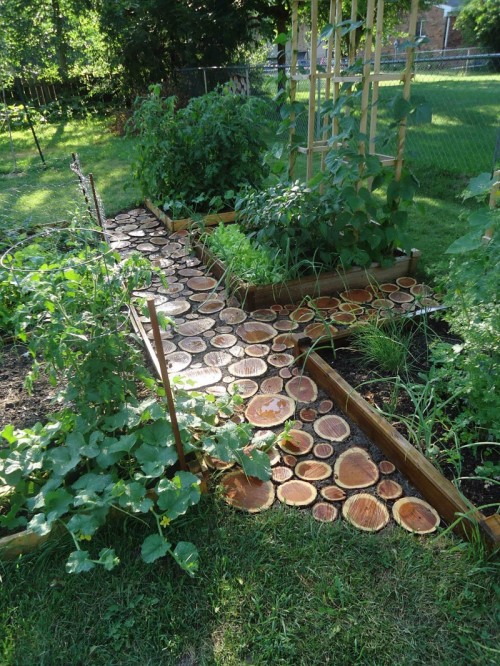Wood Garden Path