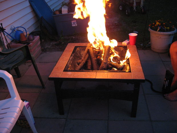 Air Pump DIY Fire Pit