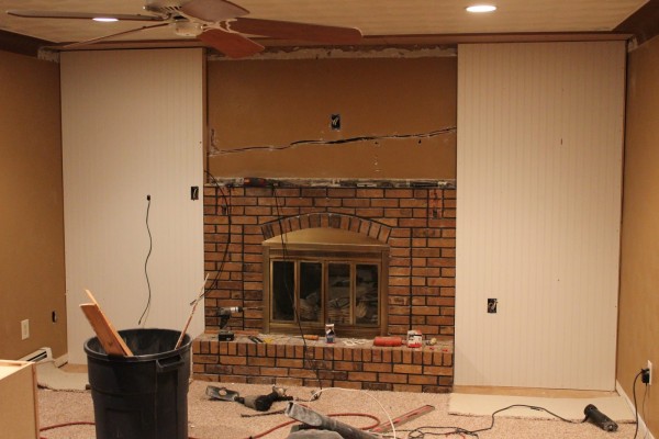 Floor To Ceiling Brick Fireplace Makeover Mycoffeepot Org