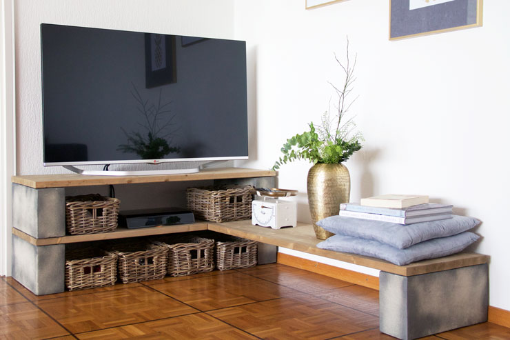 33 DIY TV Stands You Can Build Easily In A Weekend - Home ...
