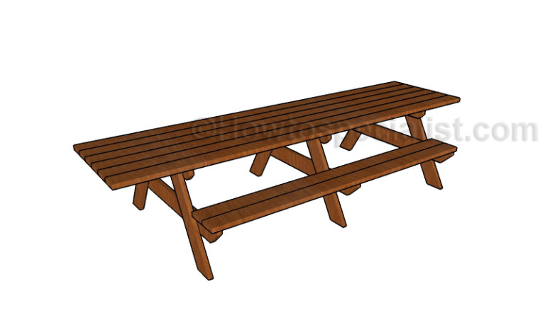 20 Free Picnic Table Plans-Enjoy Outdoor Meals with Friends &amp; Family 