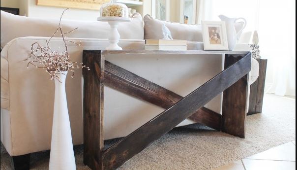 15 Diy Sofa Tables You Can Build Easily Home And Gardening Ideas