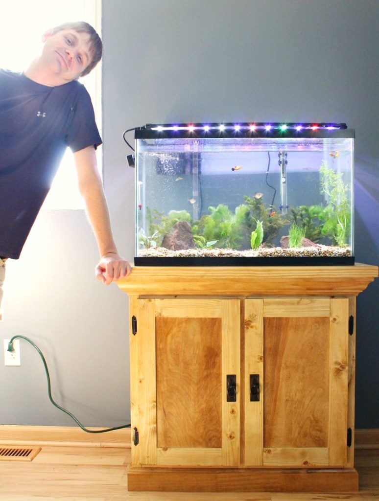 25+ DIY Aquarium Stands For Various Sizes Of Fish Tanks ...