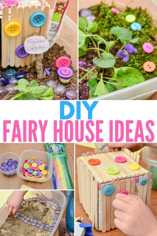 fairy diy house kids popsicle stick garden crafts projects houses homemade craft gardening fun livingwellmom had visit choose board