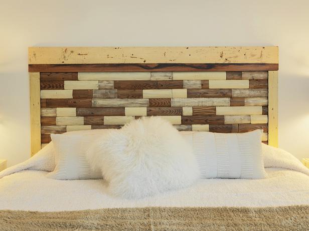 headboard from an old picket fence