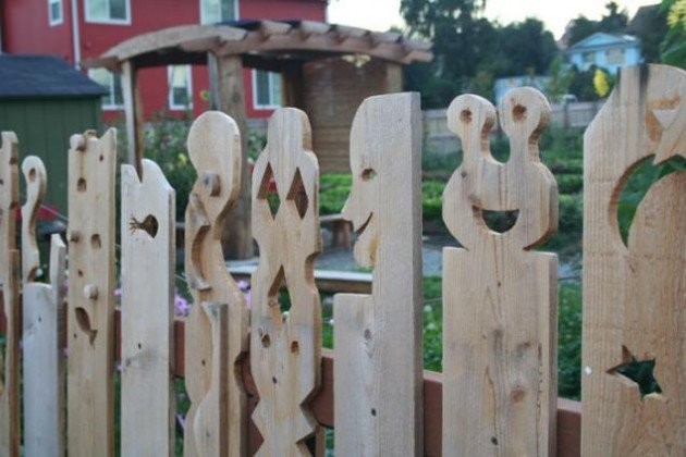 The Carved Character Fence