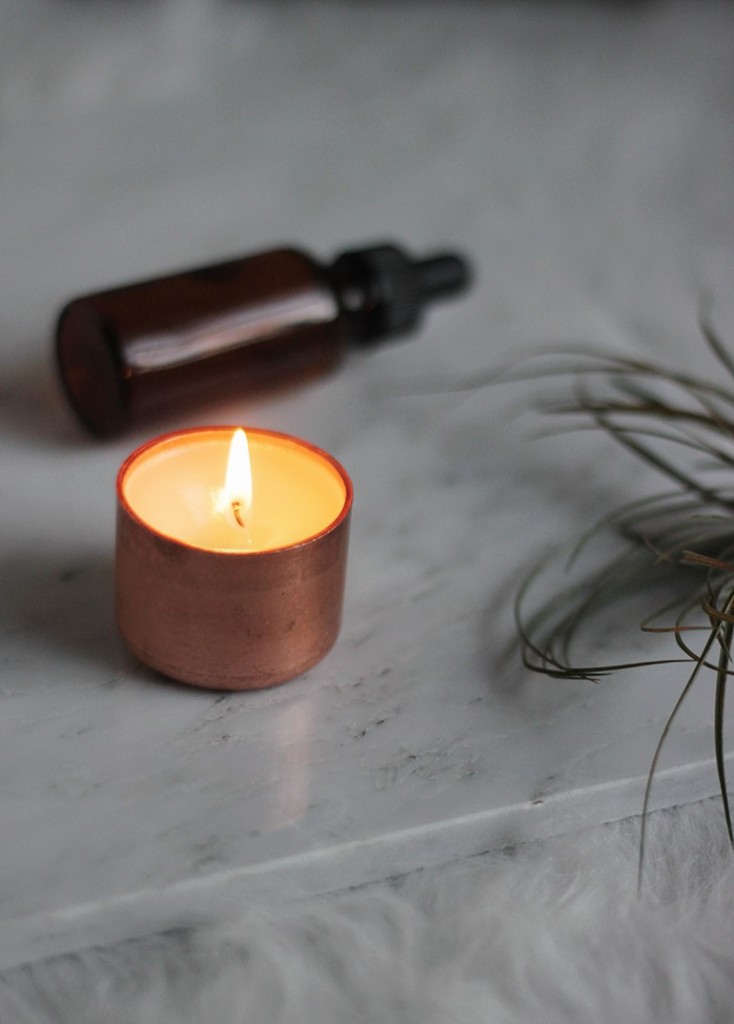 Copper DIY Candle Holders