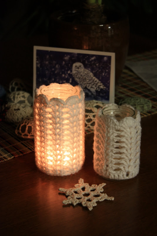 Crochet Votive DIY Candle Holder 