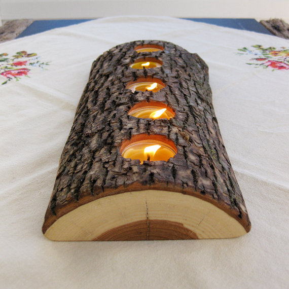 Wood DIY Candle Holder