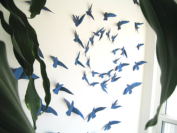 Paper Bird 3D Wall Art Ideas