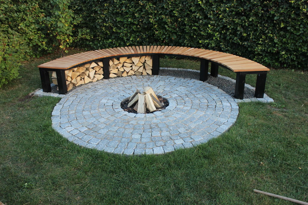 Fire Pit With Bench