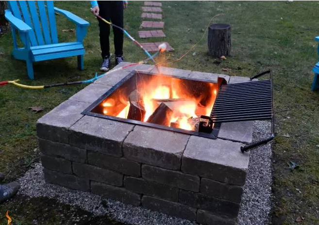 Buy Fire Pit Kit With Grill And Install It Your Own