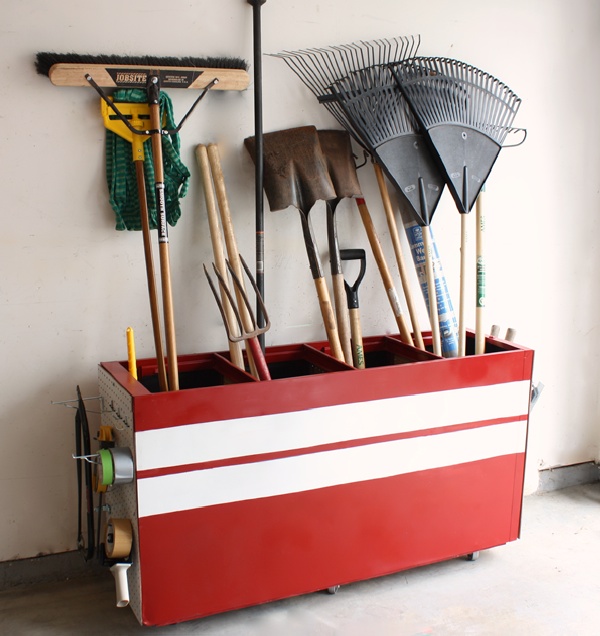 Turn An Old File Cabinet Into A DIY Garage Storage