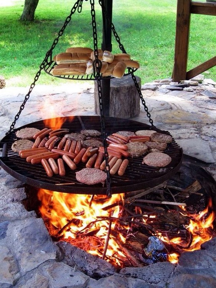 DIY Fire-Pit-with-Cooking-Grill
