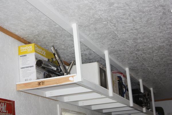 DIY Overhead Garage Storage