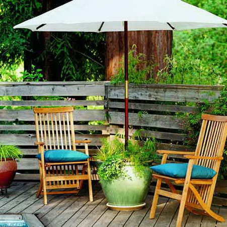 Wonderful solution for small patio design
