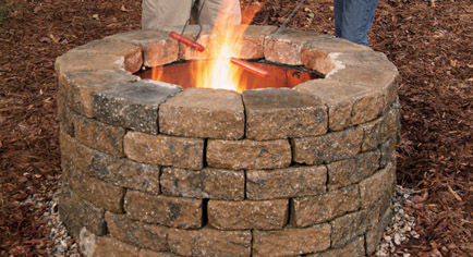homemade fire pit