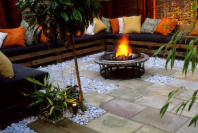 homemade fire pit