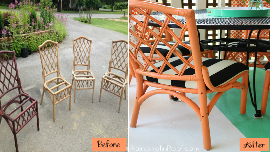 Colored Makeover for Chairs