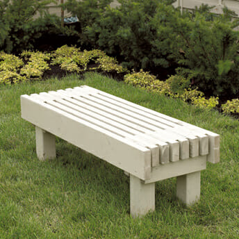 Download Construction Plan For Classic Style Garden Bench