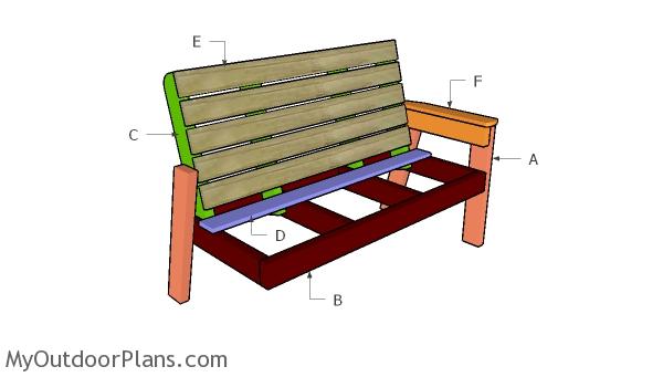 Get Pictorial Instructions To Make Large Outdoor Bench