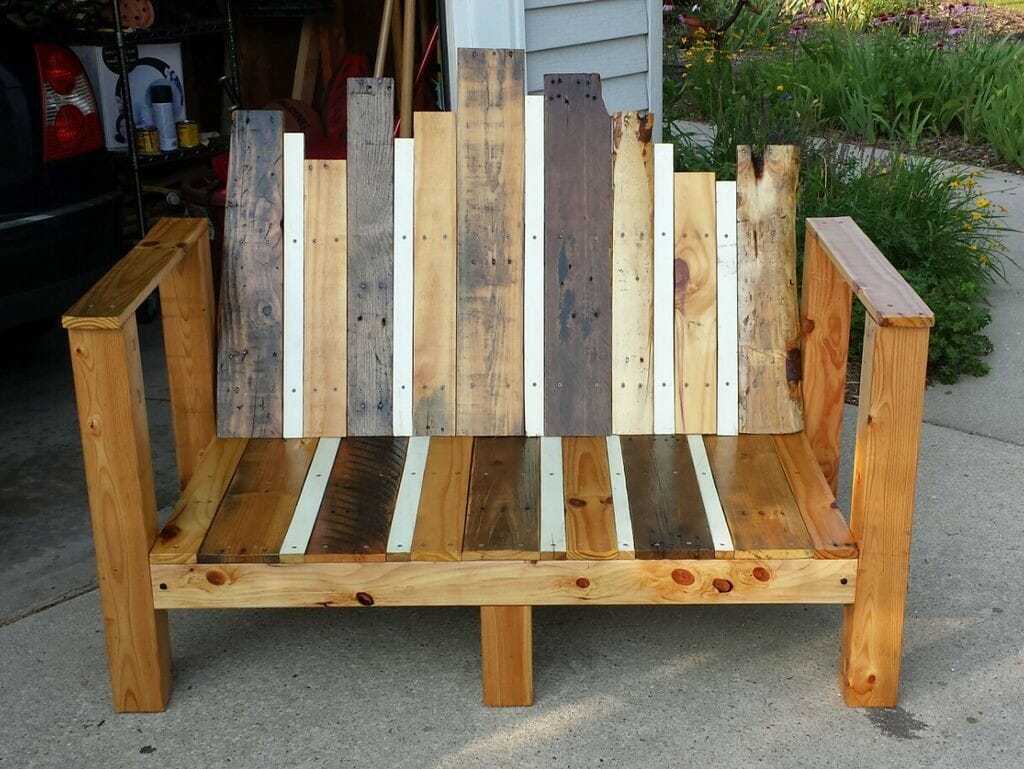 Lumber Garden Bench Seat