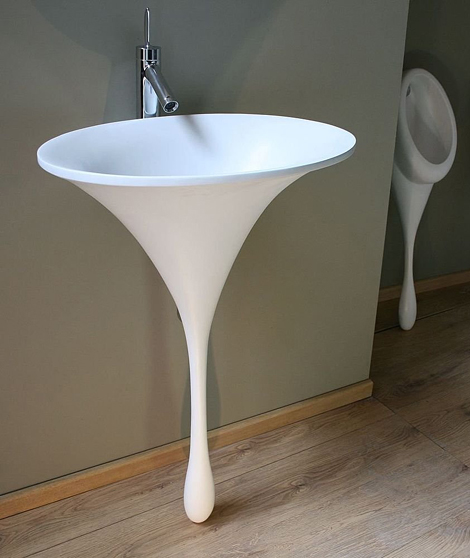 Unique white sink