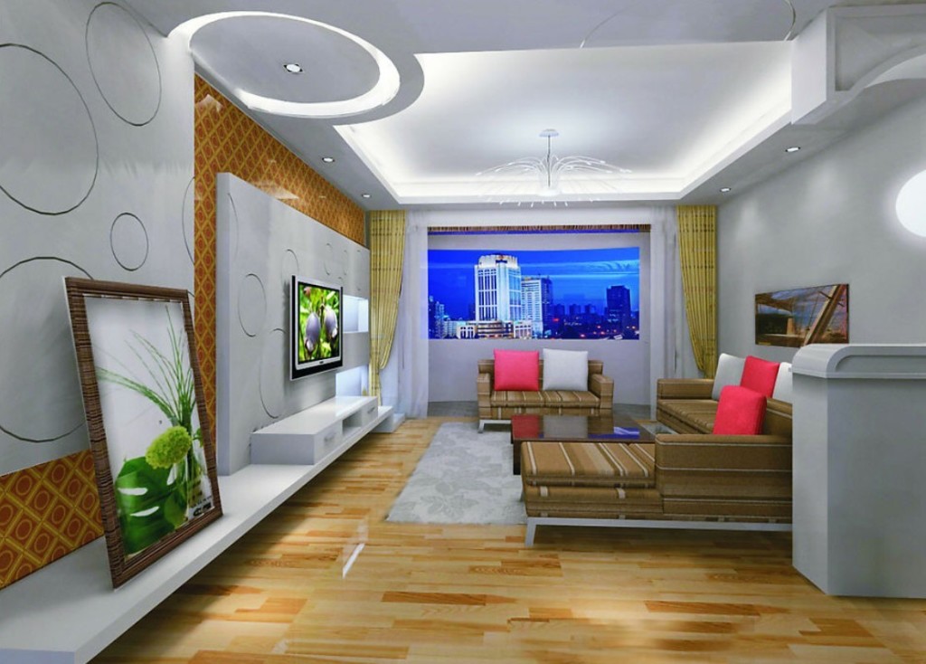 Modern Tray Ceiling For Living Room