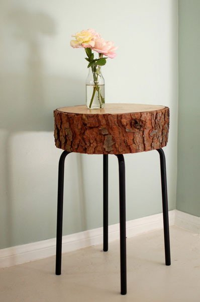 Rustic Log Table