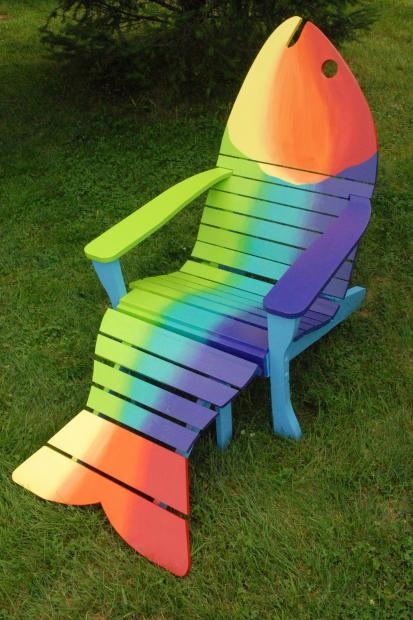 Fish Chair Garden Art Ideas