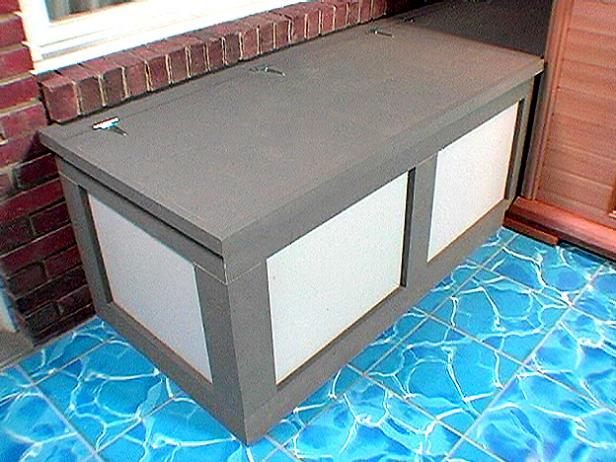 how to build a storage bench