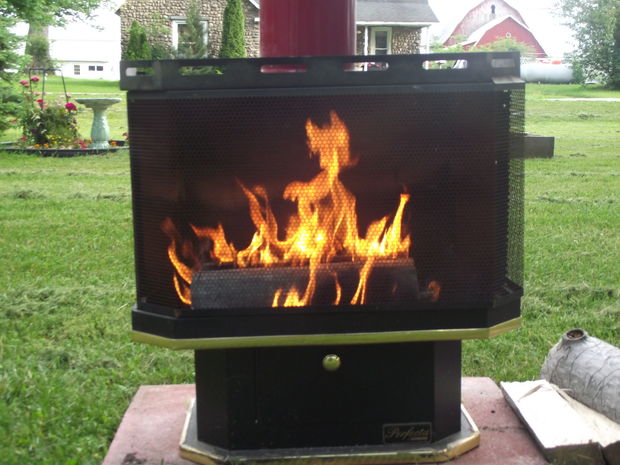 Recycled Gas Fireplace