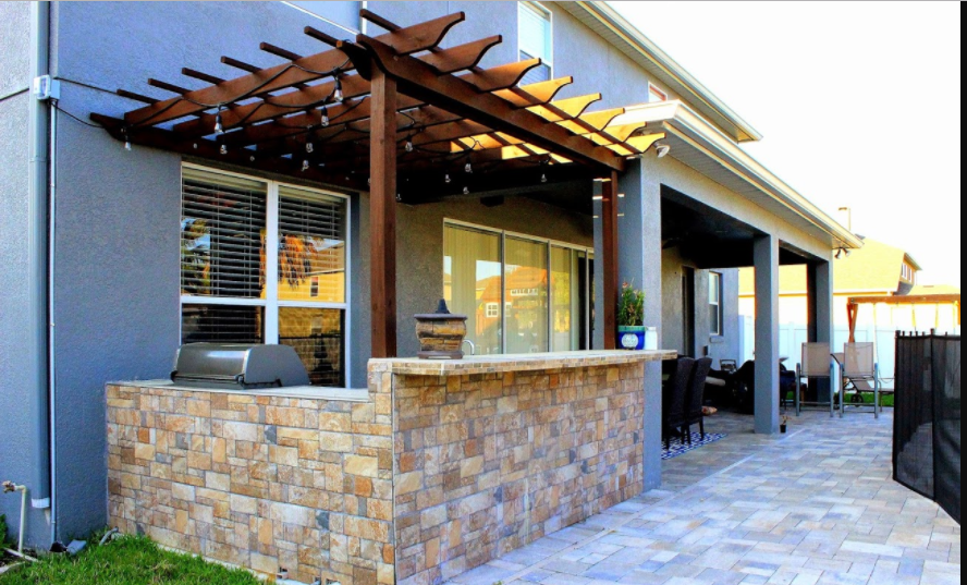 Get Instructions for a Tile and Stainless Steel Outdoor Kitchen