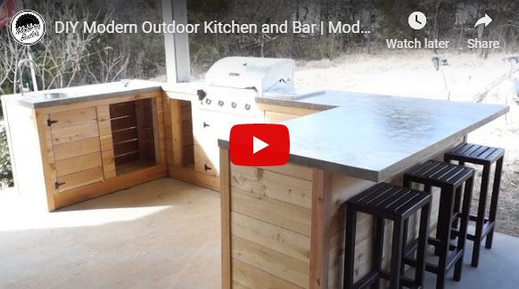 Modern Outdoor Kitchen Plan