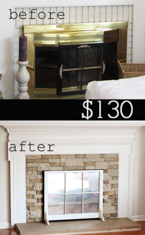 fireplace refacing idea