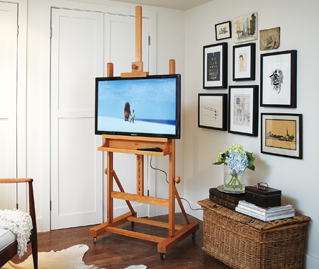 Easel DIY  TV Stand
