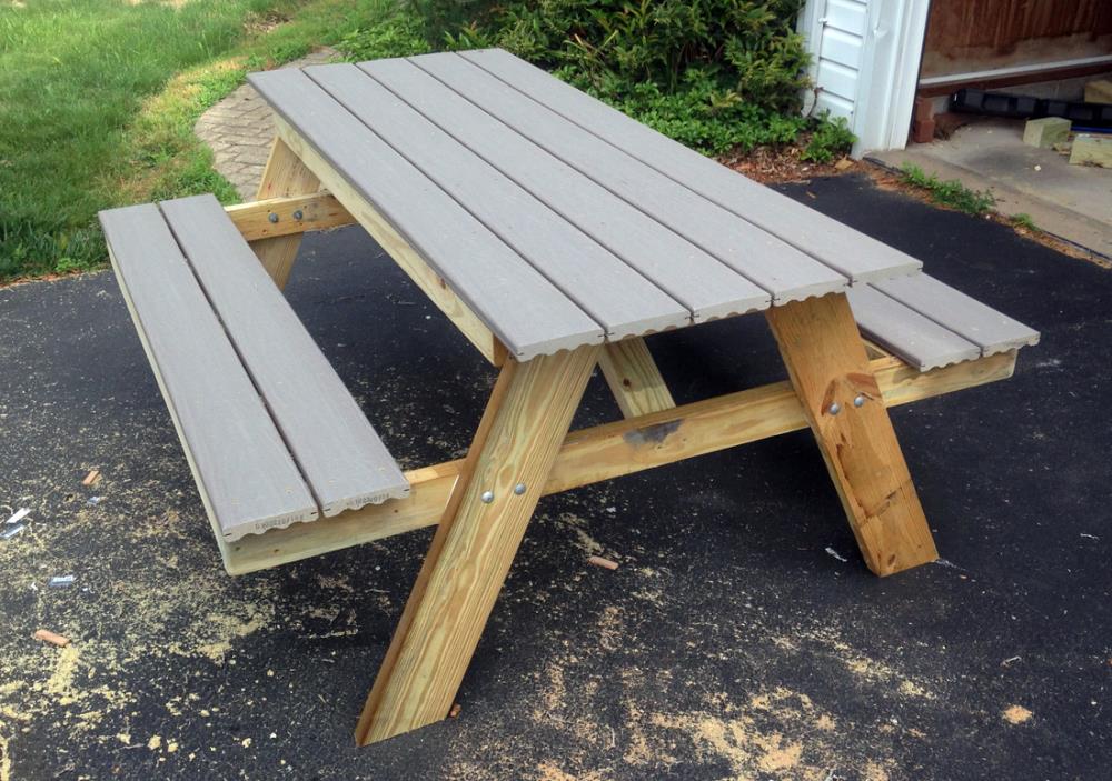 DIY Picnic Table You Can Build In One Day