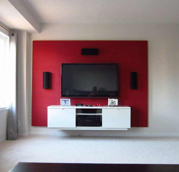 Floating DIY TV Console