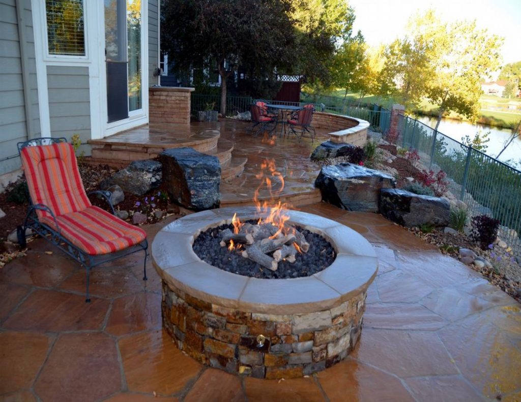 Natural Stone Firepit