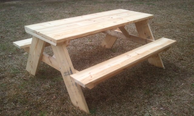 how to build a six foot picnic table