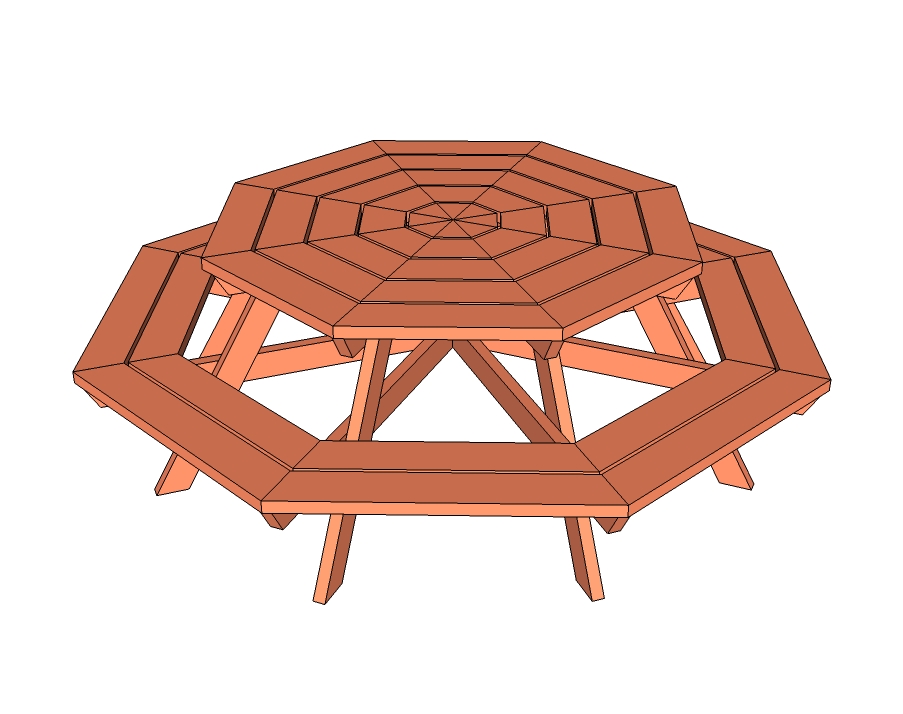 octagon picnic table