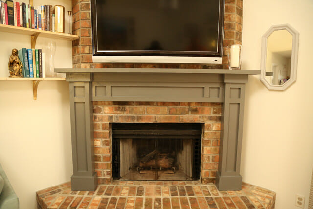 Warm Up With A DIY Fireplace Mantel
