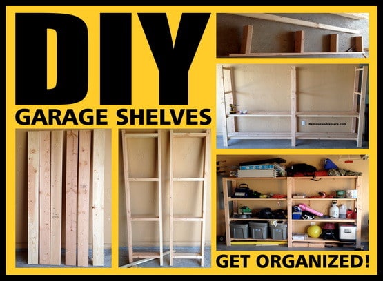 Cheap DIY Garage Shelves