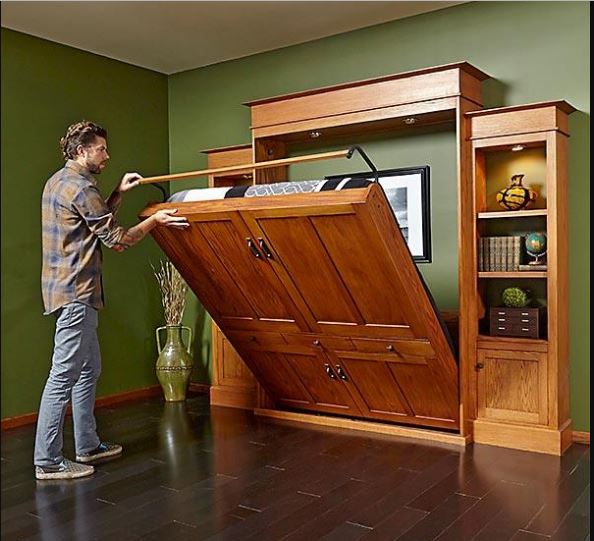 Build an attractive cabinet to house your bed
