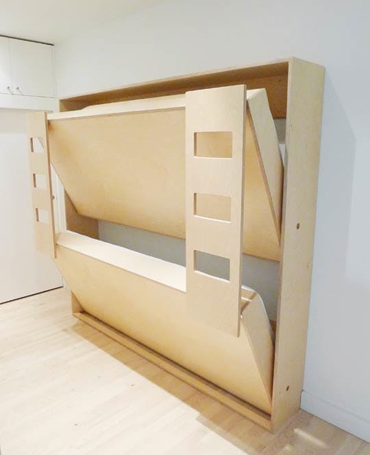 27 Diy Murphy Bed To Save Space In A, Fold Away Bunk Bed Plans