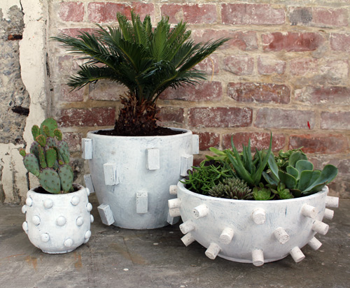 Textured DIY Plant Pots