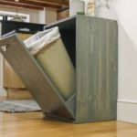 tilt out trash bin