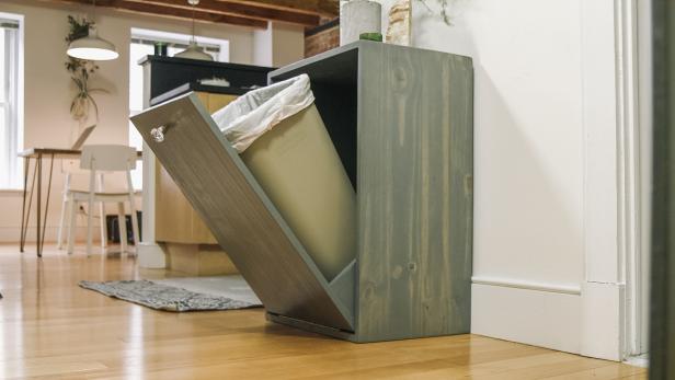 12 Tilt Out Trash Bins or Cabinets To Stash Unsightly Garbage Can