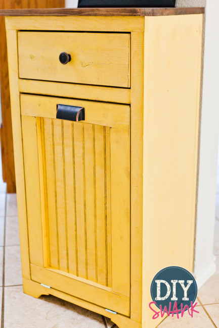 Wood Trash Can Plans You Easily, Wooden Trash Can Cabinet Plans