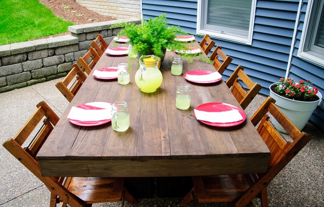 how to build this large outdoor patio table